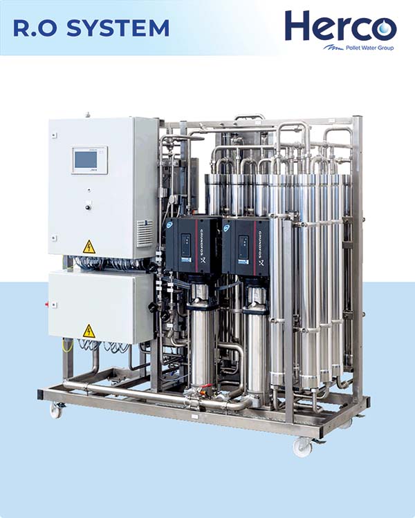 HP5500D twin pass RO system for dialysis water treatment